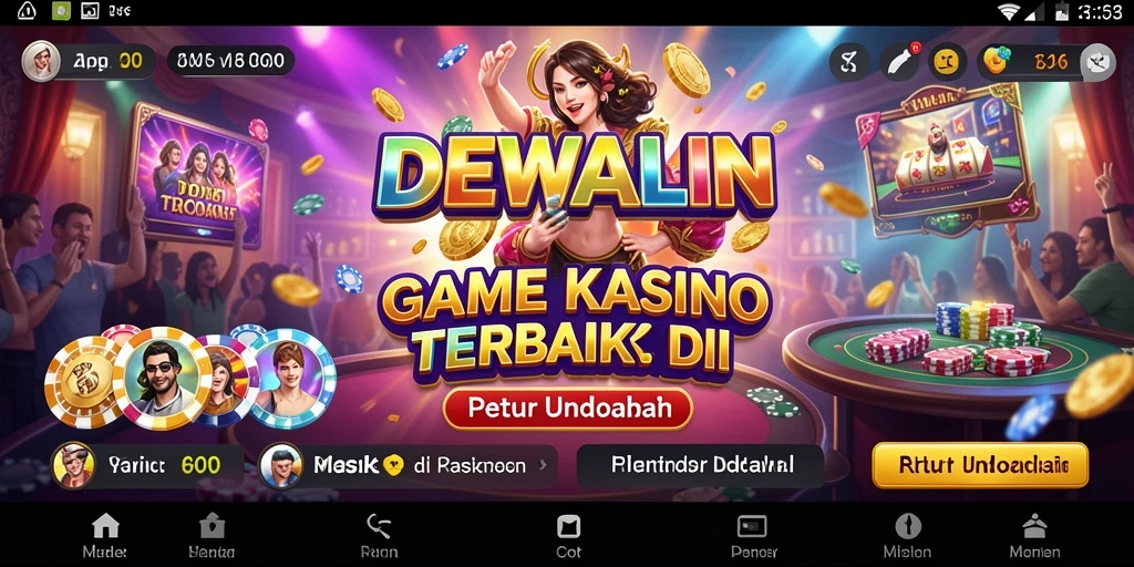 Tampilan gameplay menarik dari DEWALIN dengan berbagai fitur Kasino.