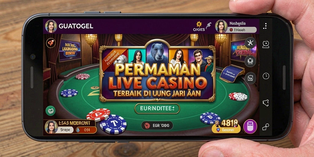 Tampilan permainan Live Casino GUATOGEL yang menggugah selera.