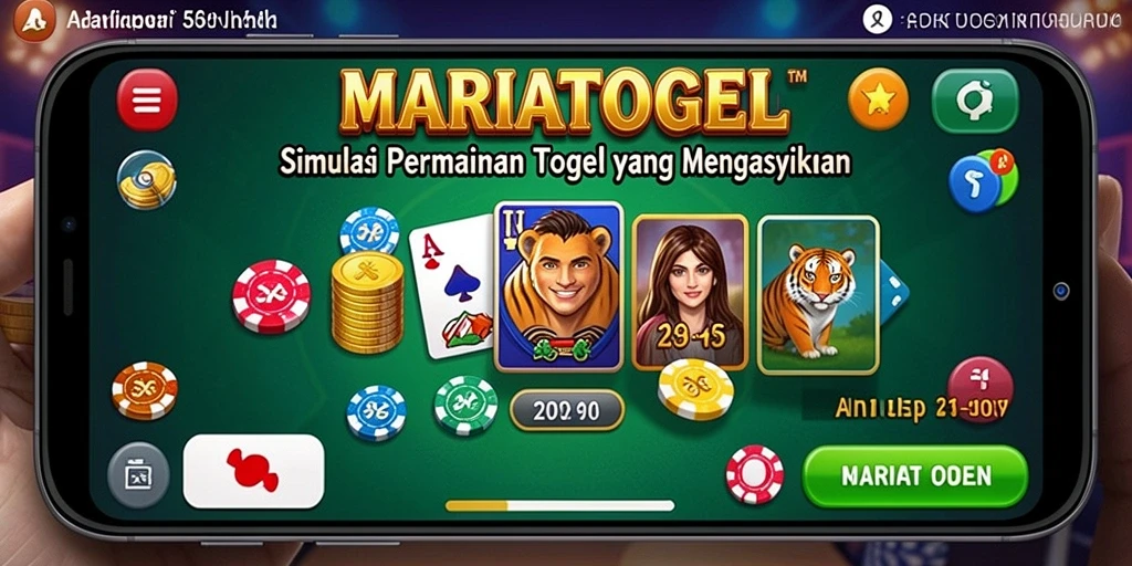 Tampak layar permainan MARIATOGEL yang seru dan mengasyikkan.