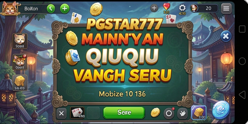 Screenshot gameplay QiuQiu PGSTAR777 yang menegangkan.