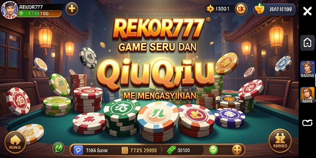 Tampilan gameplay seru dari REKOR777 saat bermain QiuQiu.