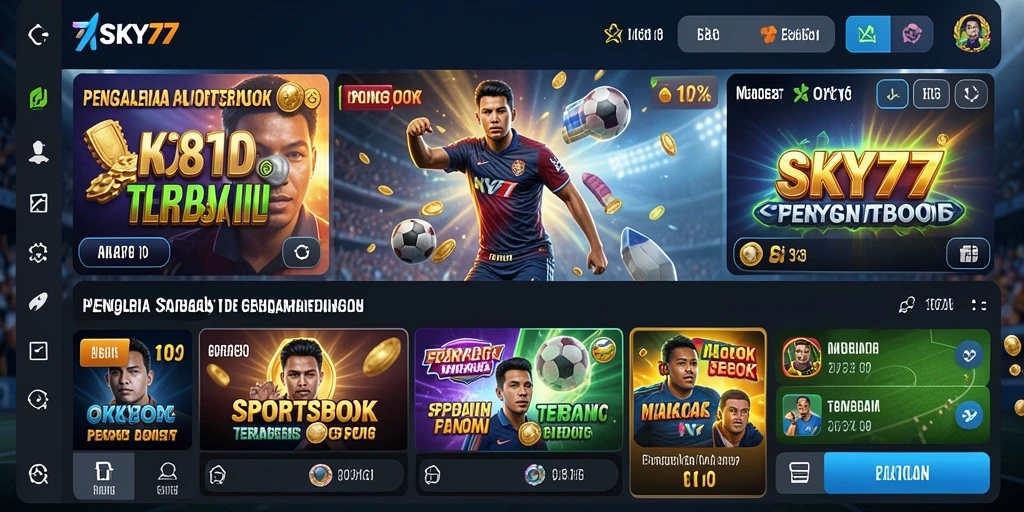 Tampilan gameplay Sportsbook SKY77 yang menarik dan interaktif.