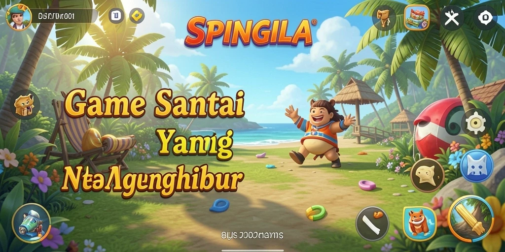Tangkapan layar SPINGILA menampilkan gameplay yang mengasyikkan dan penuh warna.
