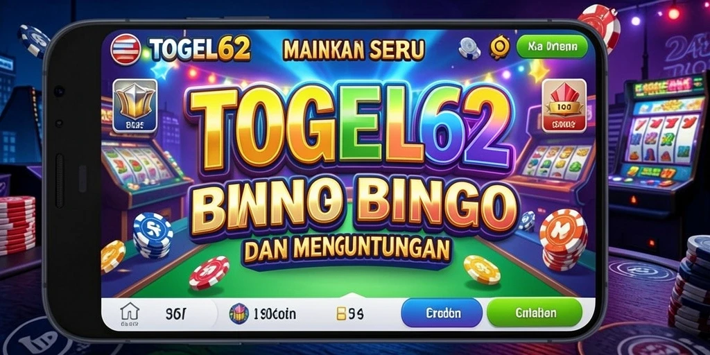 Screenshot gameplay TOGEL62 menunjukkan suasana Bingo yang seru.